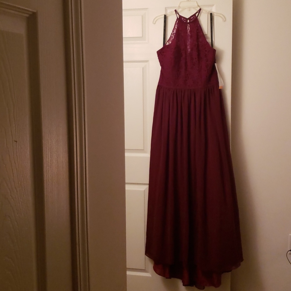 Bill Levkoff Wine SAMPLE Bridesmaid Dress